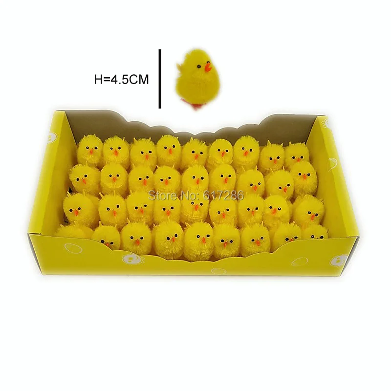 

Ester Chicken Easter Chick Pack of 8 Sets Cute Easter Chenille Chicks Yellow Chicks Easter Bonnets Decoration