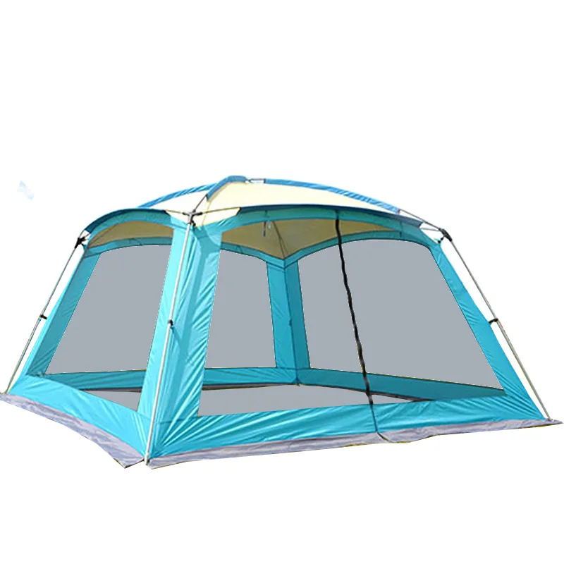 Ultralarge 360*360*220cm 5-8 Person Use Anti-Mosquito Camping Tent Large Gazebo Sun Shelter