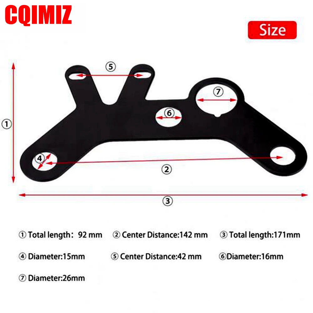 Universal Motorcycle Instrument Bracket Speedometer Odometer Mount Stand Support Motorcycle Accessories Speedometer Mount