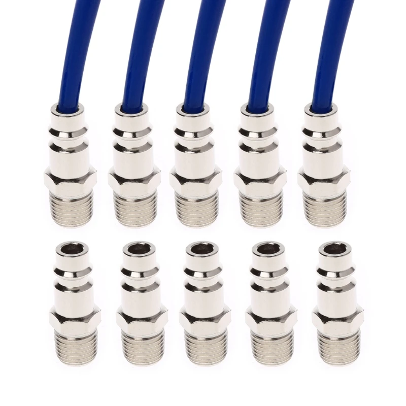 Euro Air Lijn Slangfitting Connector Quick Release 1/4 Inch Bsp Buitendraad Dls Homeful