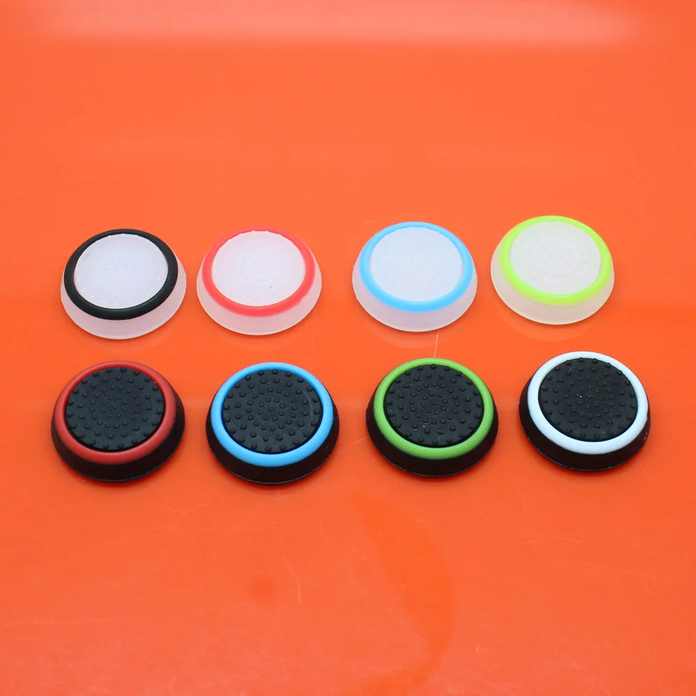 Thumb Stick analógico de silicona para PS4 Pro Slim, tapas para mando de PS3, Xbox 360 One, 2 piezas