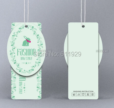 

Customized clothing hang tag/clothing labels/trademark/garment swing tags/oval printed paper tags 1000 pcs a lot