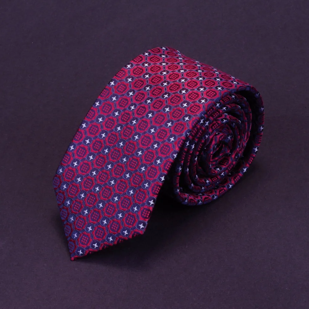 Ricnais-Corbata delgada de calidad para hombre, corbata de negocios de 6cm, rojo y verde, regalo de boda, corbatas tejidas de JACQUARD