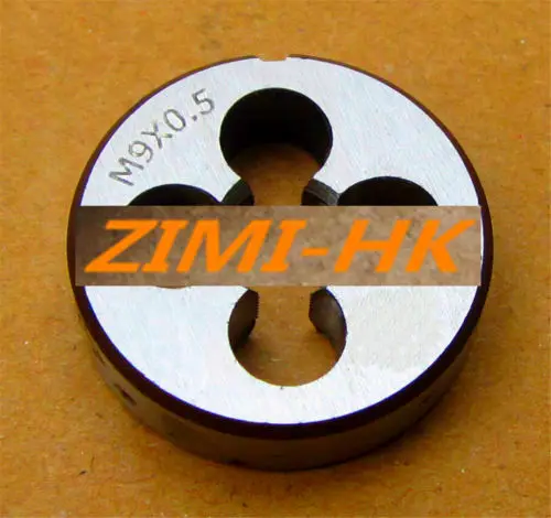 (1 قطعة) 9 مللي متر x 0.5 متري اليد اليمنى يموت M9x0.5 mm الملعب (جودة عالية)