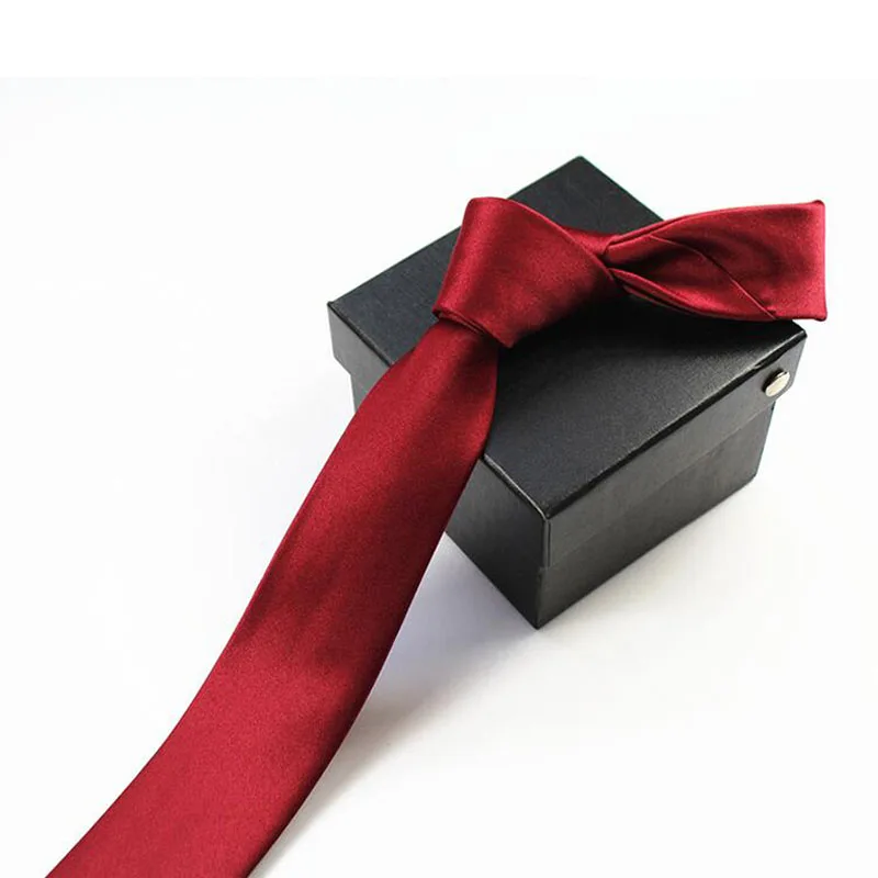 Narrow Casual Arrow Skinny Red Necktie Slim Tie for Men 5cm Man Accessories Simplicity  Party Formal Ties Fashion  Adult