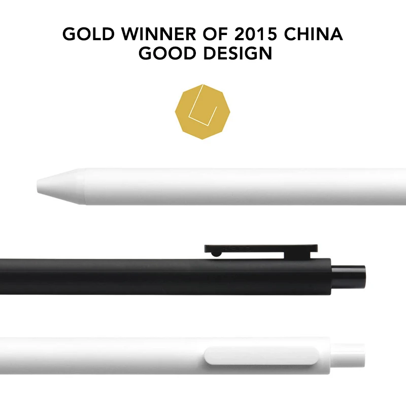 10 pz/lotto KACO 0.5mm Signing Pen Gal Ink Smooth Writing Signing ricarica nera non penna stilografica roller ball pen Youpin