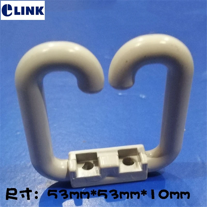 cable manager ring ABS plastic for distribution box cable management for network cabinet white 53*53*10mm factory ELINK 50PCS