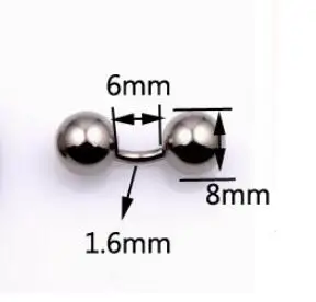 Stainless Steel Captive Bead Hoop Ring