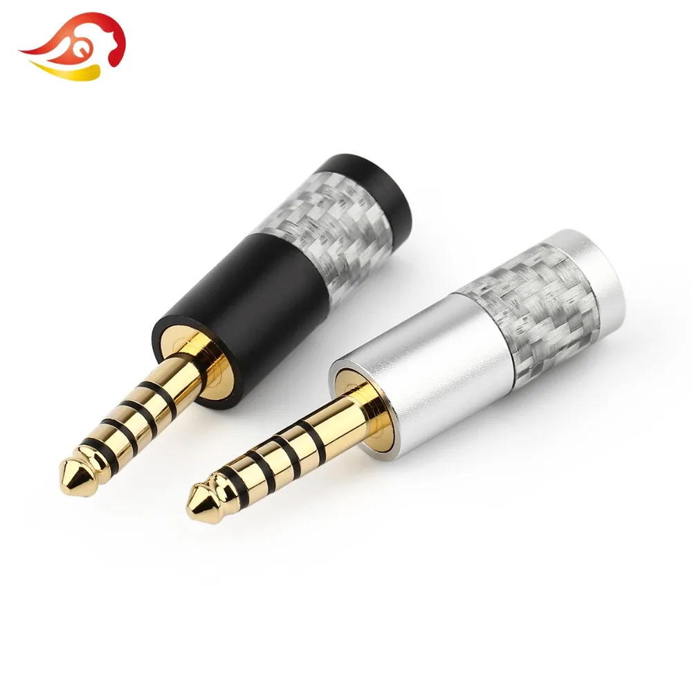 QYFANG 4.4mm 5 Poles HiFi Headphone Pin Plug Audio Jack Splice Adapter For NW-WM1Z NW-WM1A AMP Player Solder Wire Connector Plug