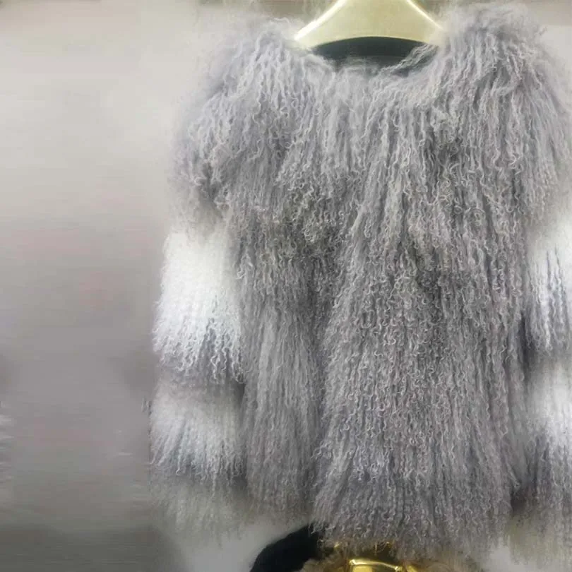 Sheepskin All-in-One Fluffy Coat for Women, Sheepskin Coat, Real Fur, Natural Fur, Thick and Warm, Female