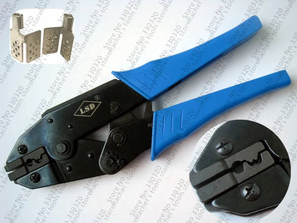 LS-01 hand crimping tool for non-insulated heating film terminals clips,connector crimp tool