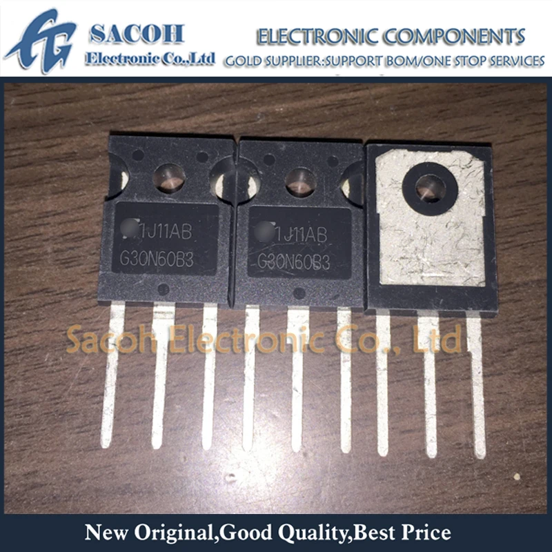 New Original 5Pcs/Lot HGTG30N60B3 G30N60B3 30N60B3 TO-247 30A 600V N-Channel IGBT Transistors