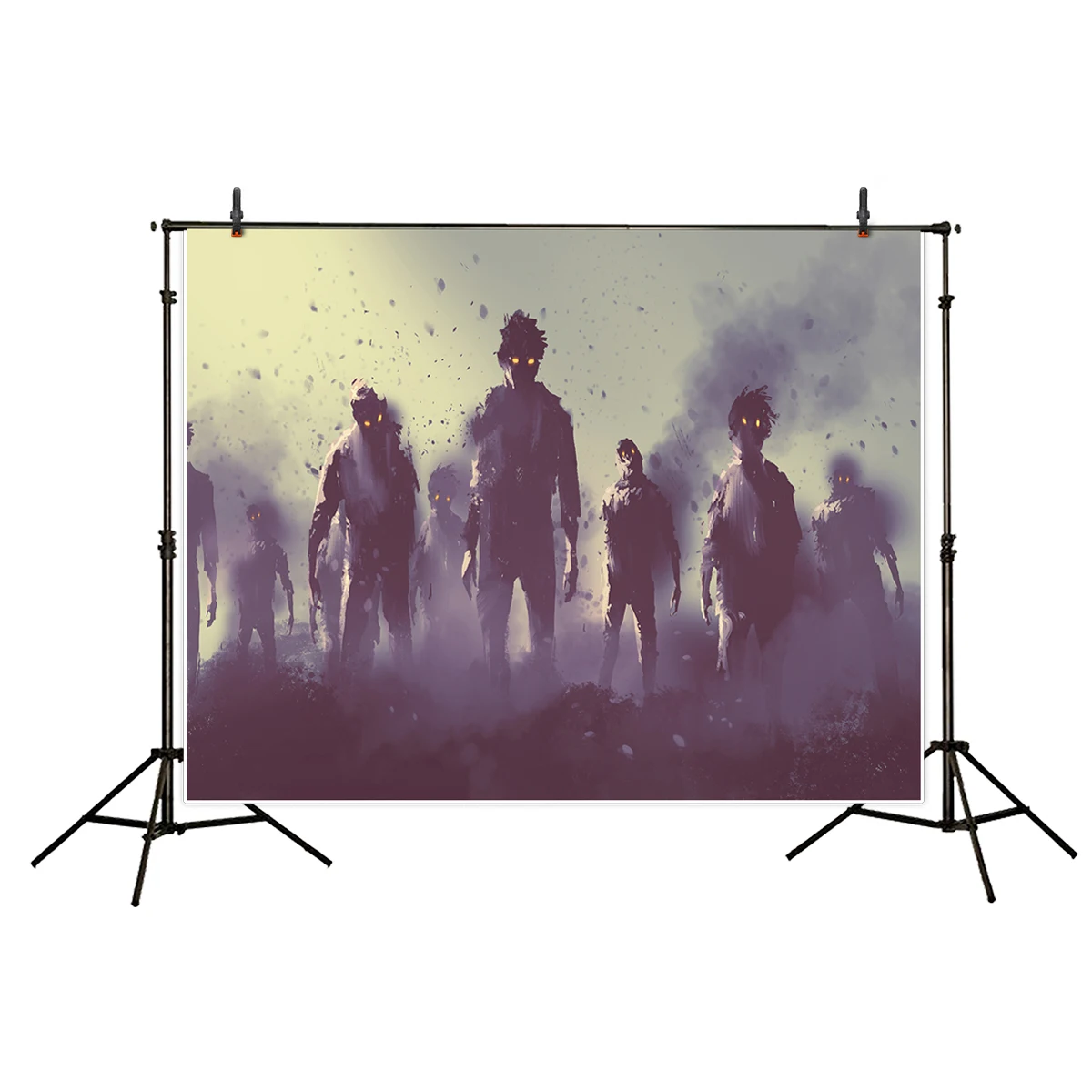 Allenjoy photo background Halloween scary zombies smoke horrible Halloween decoration Photostudio Background for photo studio