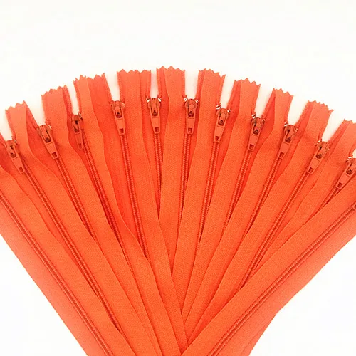 10pcs Orange 20cm (8 Inch) Nylon Coil Zippers Tailor Sewer Craft Crafter\'s &FGDQRS