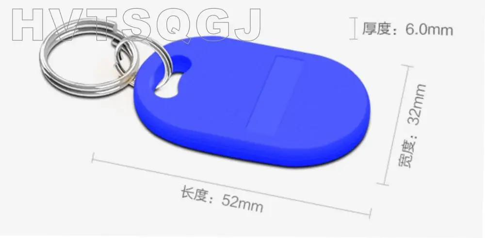 Gratis Verzending 50 Stks/partij Alien H3 Chip Keycard Passieve Waterdicht Epc Gen2 Keyfob Tag Uhf Rfid Key Card Key Tag met Sleutelhanger