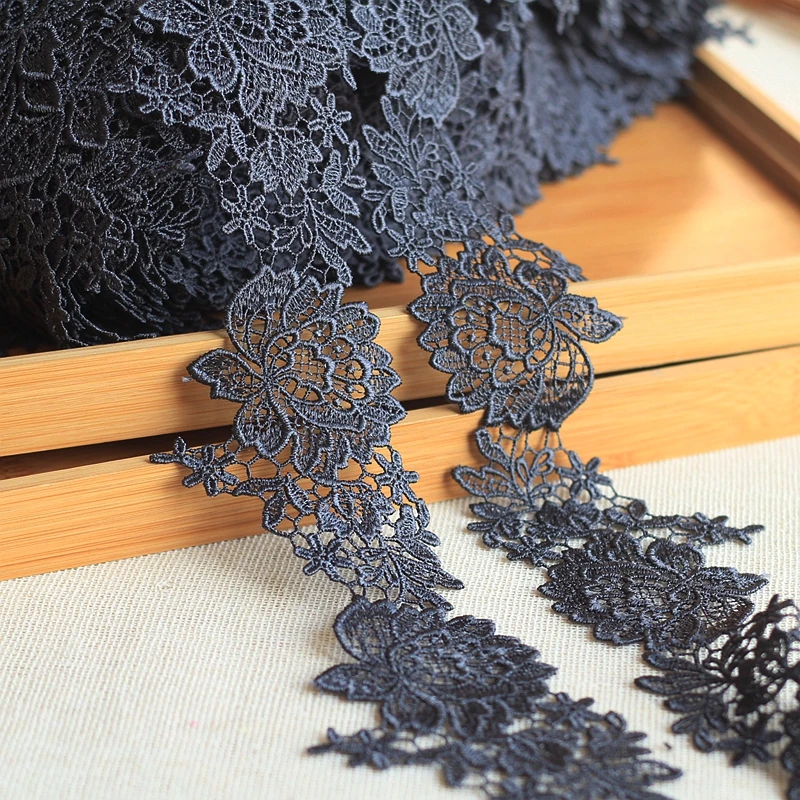 MLAEY High quality Lace Trim, Delicate Floral Lace ribbon , Venise Lace Fabric for Costumes