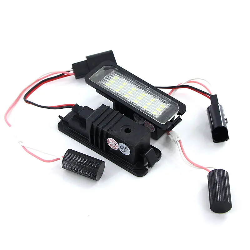 2 قطعة LED لوحة ترخيص ضوء لمبة في Canbus لشركة فولكس فاجن فولكس واجن CC جولف 4 5 6 GTI R32 Eos أرنب شيروكو 987 الأبيض رقم لوحة مصباح