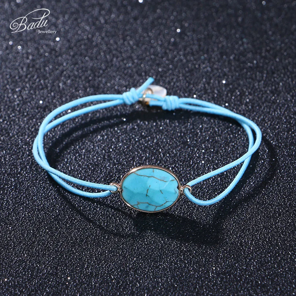 Badu Elastic String Bracelet Crystal Charming for Women Stone Beads Adjustable Bracelets Fashion Jewelry Gift for Best Friend