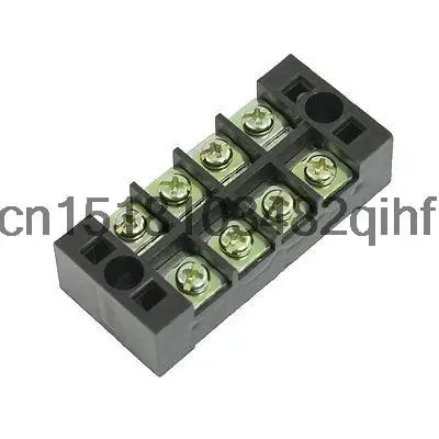 600V 25A 4 Position Screw Terminal Covered Barrier Strip Otqwi