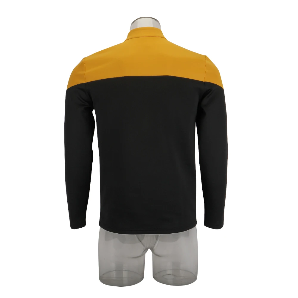 Cosplay 2019 Picard Startfleet Uniform New Engineering Gold Top Shirts ST Costume Halloween Party Prop