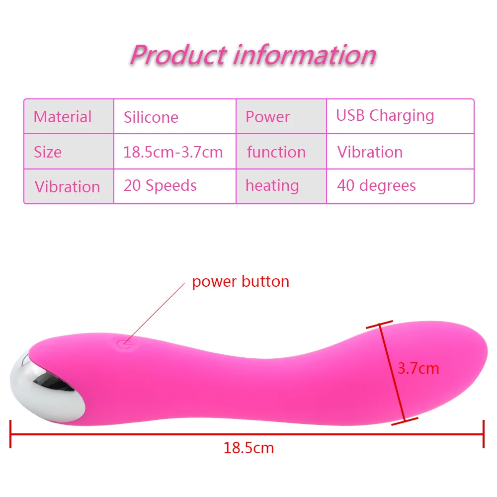 20 Modes G Spot Dildo Vibrator for Women Soft Female Vagina Clitoris Stimulator Anal Massager Masturbator Sex Products for Adult