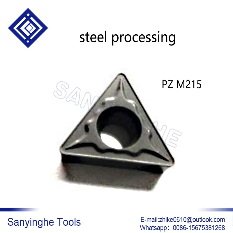 10pcs/lots TCMT16T304-PZ M215 TCMT16T308-PZ M215 cnc carbide turning inserts for steel