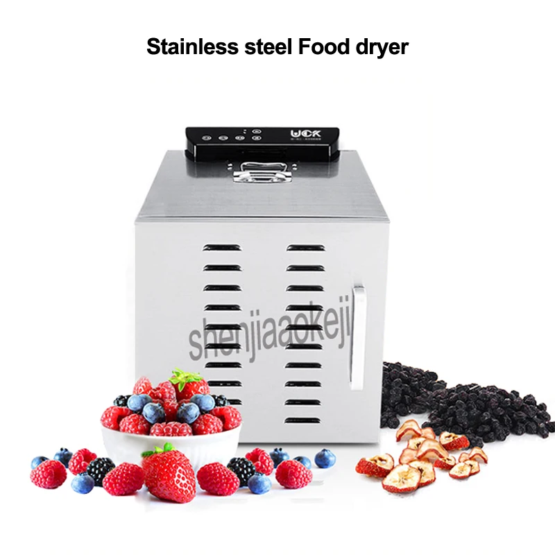 LT-81 Fruit Drying Machine 6-Layers Stainless steel Food Dehydrator Home Electric Fruit Vegetable Meat Herbs Food Dryer