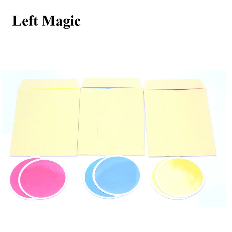 Induction Envelope Magic Tricks Color Prediction Card Magic Props Children Toys Street Magic Close- Up Stage Magic Props C2055