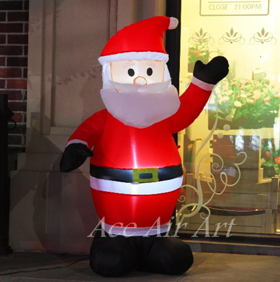 

Hot-selling Christmas decoration outdoor standing inflatable Santa Claus Xmas decoration / inflatable Santa