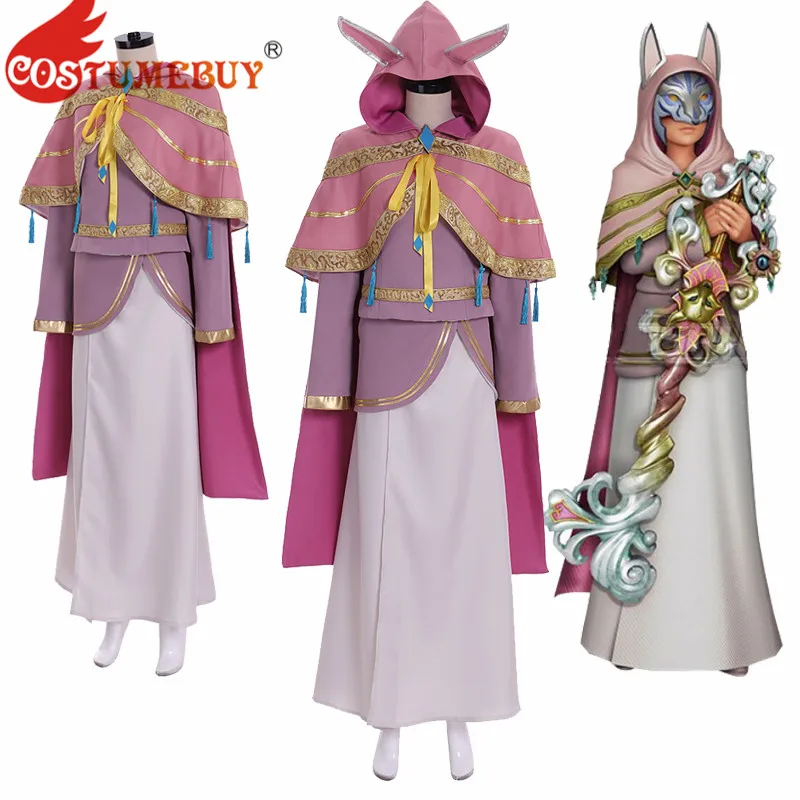 

King Hearts III Ava Cosplay Women Pink Hooded Dress Hoodie Skirt Women's Halloween Costume Full Suit