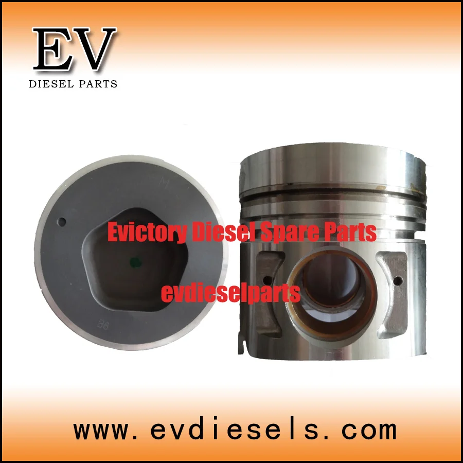 FE6T FE6TA piston kit 12011-Z5968 include FE6 piston pin and clip for UD Bus