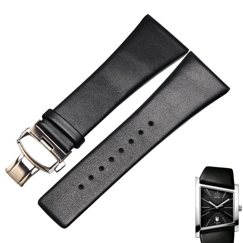 

WENTULA watchbands for K0Q21107/K0Q21120 KOQ211 calf-leather band cow leather Genuine Leather leather strap watch band
