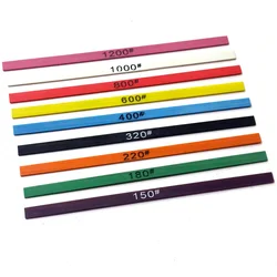 9 pieces 100*4*1mm Fiber Oilstone Super Ceramic Whetstone for Mold polishing+ 1 piece Clamp Holder