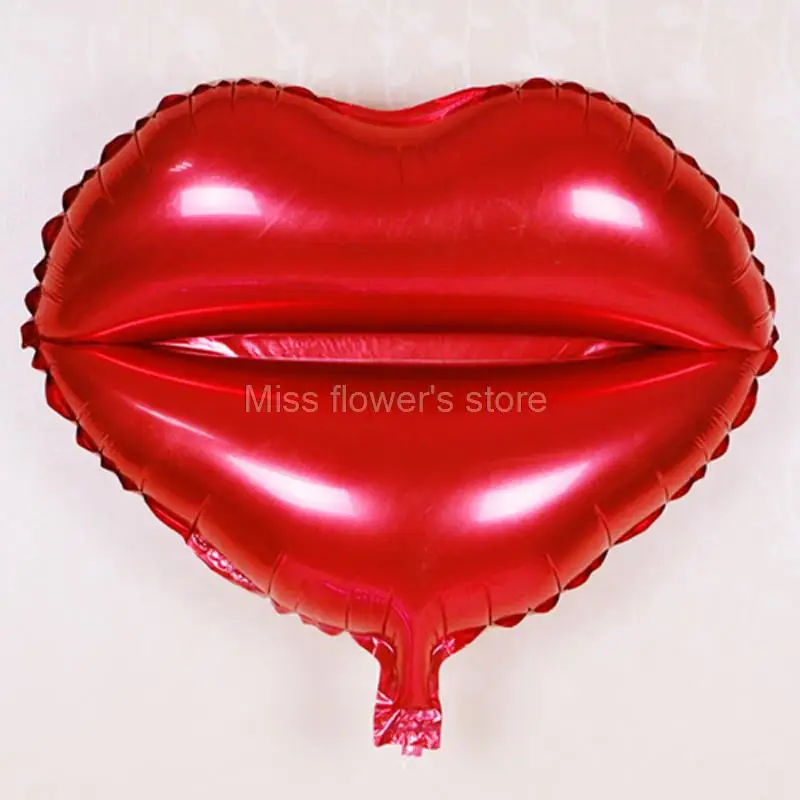 1 PCS Lip Shape Helium Foil Balloon For Love Valentine Wedding Engagement Party Decoration Supplies