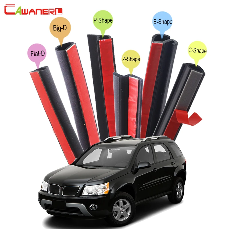 Cawanerl Car Hood Four Door Trunk Rubber Sealing Seal Strip Kit Weatherstrip Seal Edge Trim For Pontiac Aztek Torrent