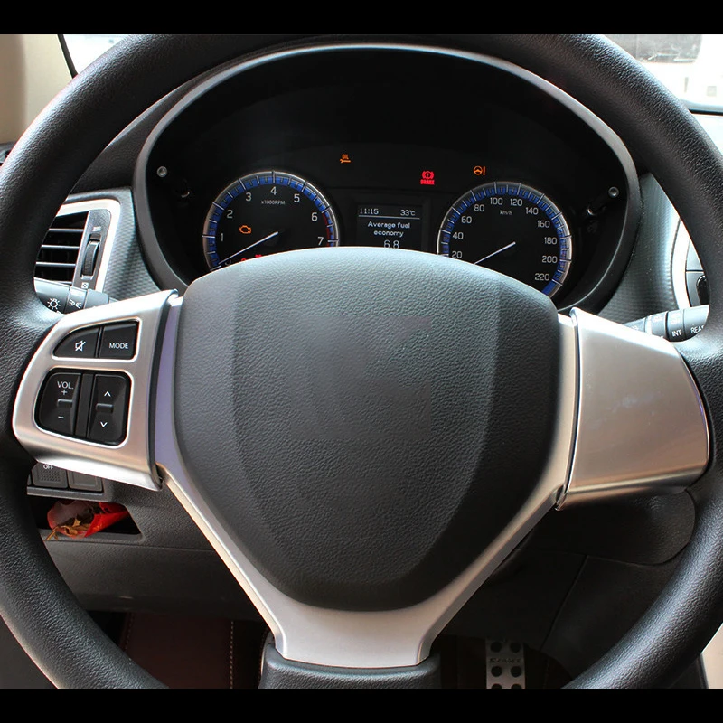 2014 15 16 17 2018 For Suzuki SX4 S-Cross Left hand drive Car Steering Wheel Buttom Frame Cover Trim Accessories car-styling