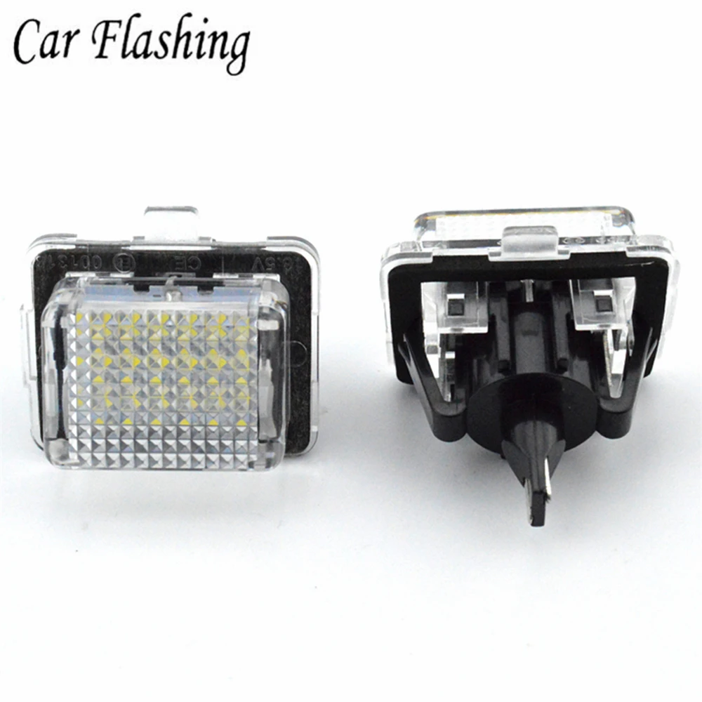 Auto Blinkende Fehler Freies SMD LED Anzahl License Platte Licht Kit für Mercedes W204 W212 C207 C216 W221 auto lizenz platte lichter