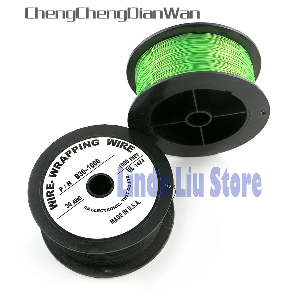 ChengChengDianWan 1000 feet AWG30 USA Chip Link Wire Wrapping Wire for PS2 Soldering cable wire for ps2 xbox360 xbox 360 WII