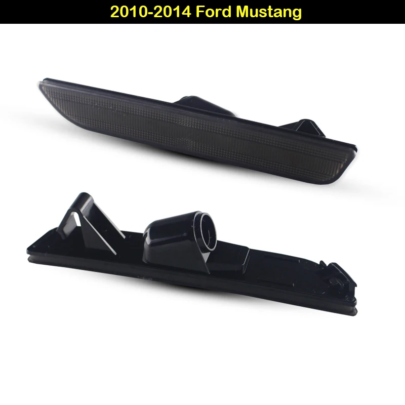 2pcs Black-Out Smoked Lens Rear Side Marker Lamp Housing/Shells For 2015-2023 Ford Mustang