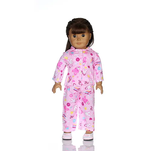 pink sleepsuit &clothes fit 18 inch  doll  doll accessories (only sell clothes)b42