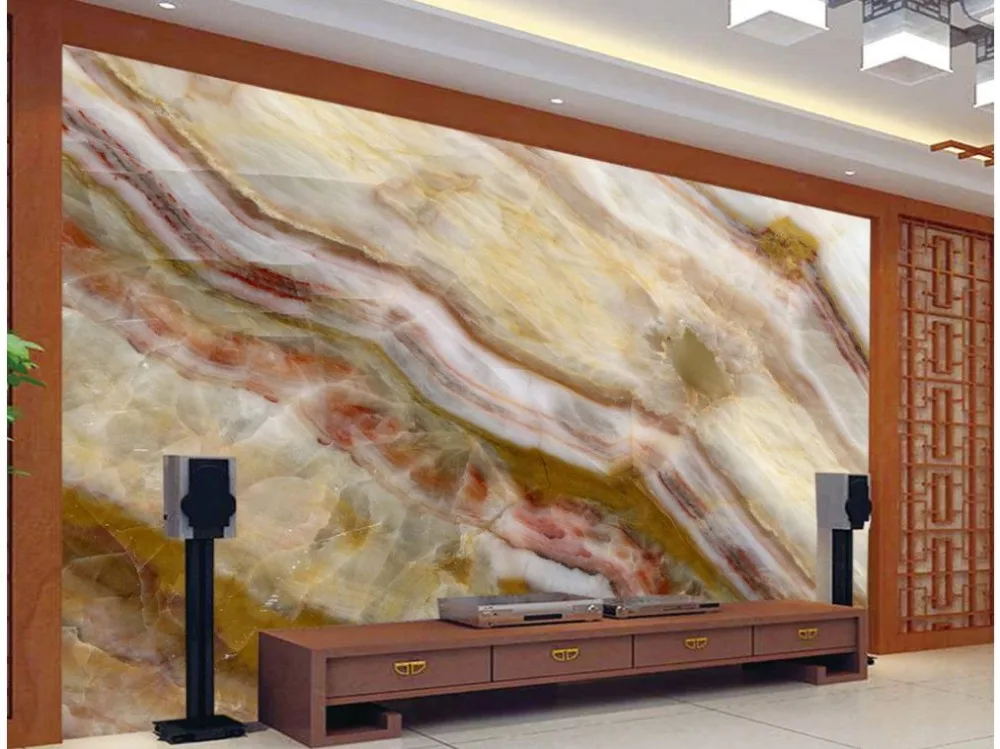 photo wallpaper High quality 3D stereoscopic 3d marble 3d nature wallpapers Home Decoration