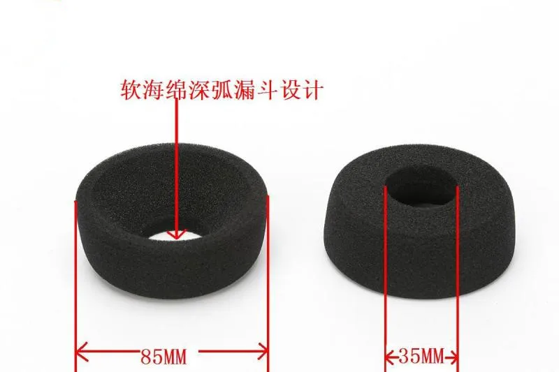 funnel headphone foam ear cotton for SR60 SR80 SR225 SR325 M1 PSK GSK RS1I RS2I MD2  1pair