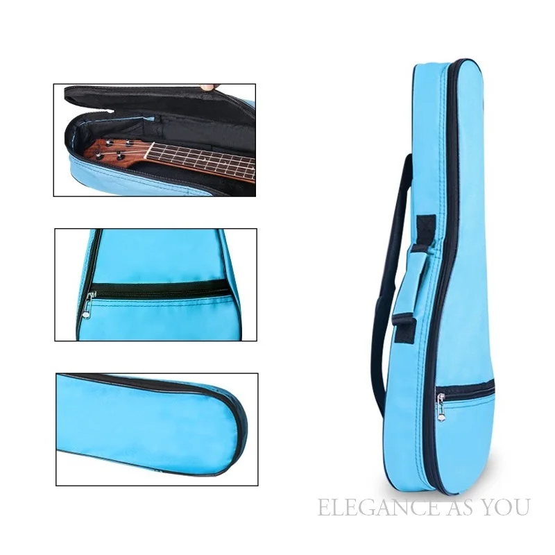 30inch Guitar Bag 27inch Little Guitar Backpack Oxford Guitar Case Cover 26inch Ukulele Guitar Bag Portable Ukelele Box Cover