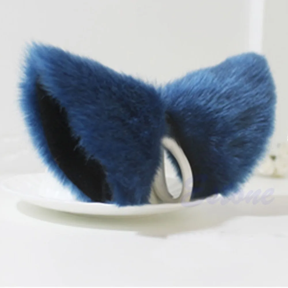 Orecchiette Party\'s Cat Fox Long Fur Ears Anime Neko Costume Hair Clip Cosplay