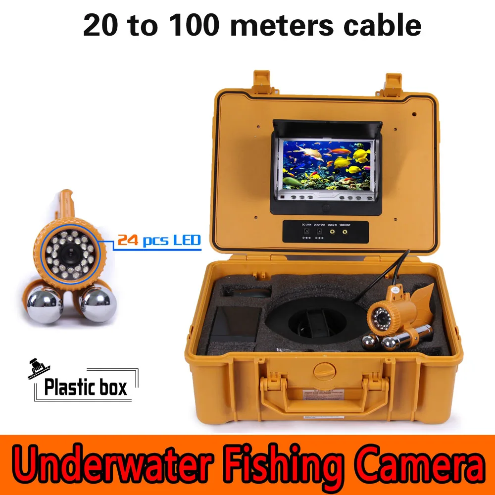 

1Set Dual Drop Device 24pcs Infrared LED Underwater Fish Finder Camera Waterproof Surveillance Video Recorder CCTV Dvr System