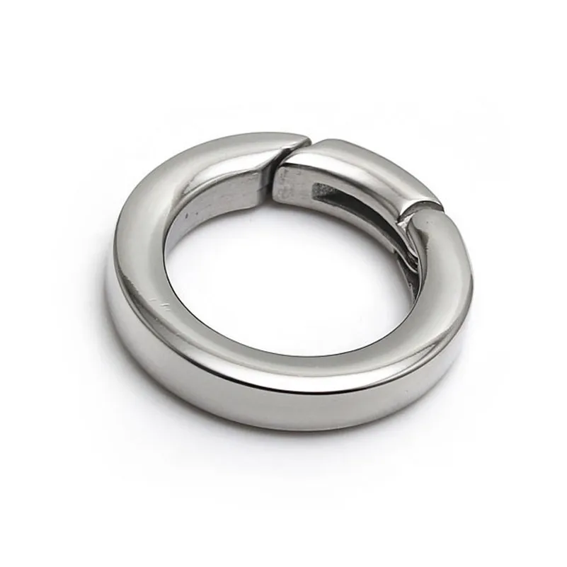 20mm Smooth Round Stainless Steel Spring Lock Clasps Jewelry Findings For Bracelet Necklace Making 10pcs/lot BXGC-181