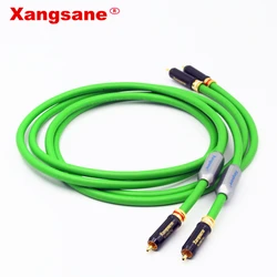 Xangsane SP-6008Ag hifi 7N OCC posrebrzany kabel rca podwójny lotos wzmacniacz audio wzmacniacz mocy CD kabel połączeniowy