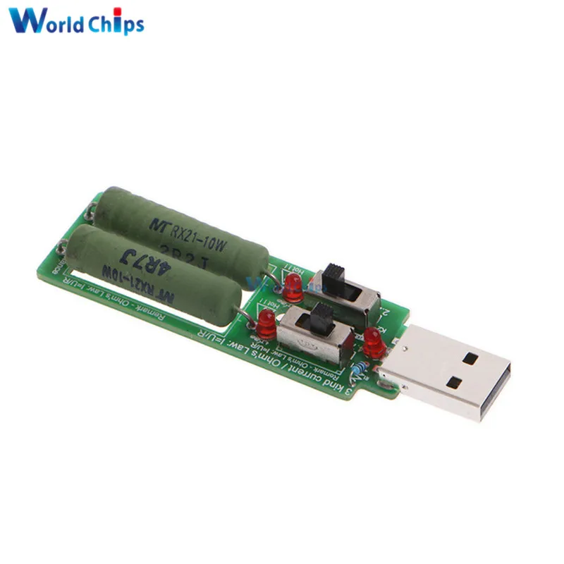 Resistor USB dc Electronic Load Adjustable Switch 3 Current 5V 1A/2A/3A Battery Capacity Discharge Voltage Tester Resistance Hot