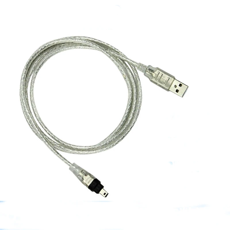 

Новый 1,2 м USB 2,0 штекер к Firewire iEEE 1394 4-контактный штекер iLink адаптер кабель «Папа-папа» серебристый и прозрачный