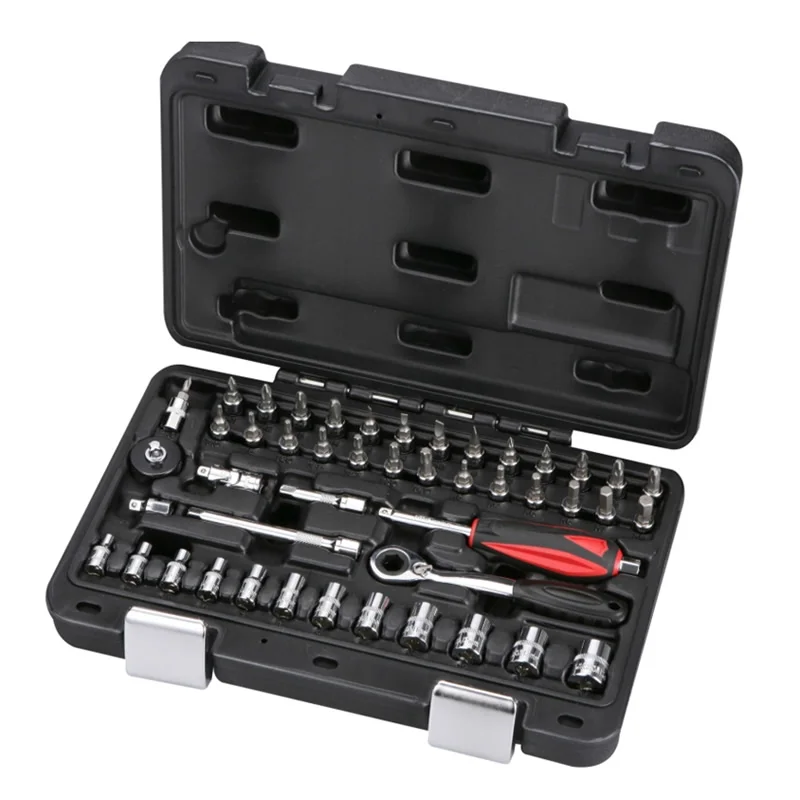 

High quality 46PCS Mini 1/4 ratchet wrench set socket bits Car Auto Repair hand Tools Wrench Set Spanner Combination Tool Kit